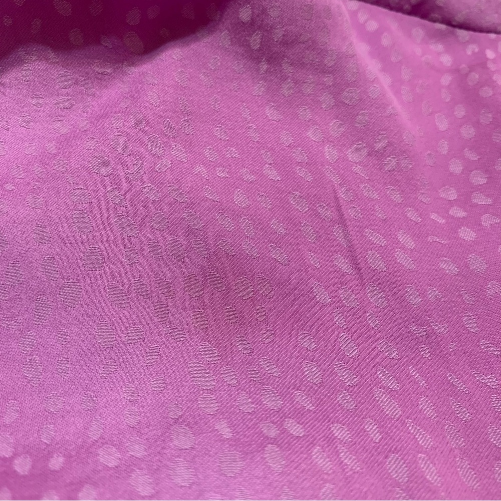 Simply Vera Vera Wang Lavender V-Neck Asymmetrical Ruffle Hem Line Shirt Dress - Picture 3 of 7